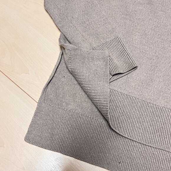 Babaton Aritzia Jacobs Lightweight Wool Sweater Oatmeal Sz S - Picture 3 of 11